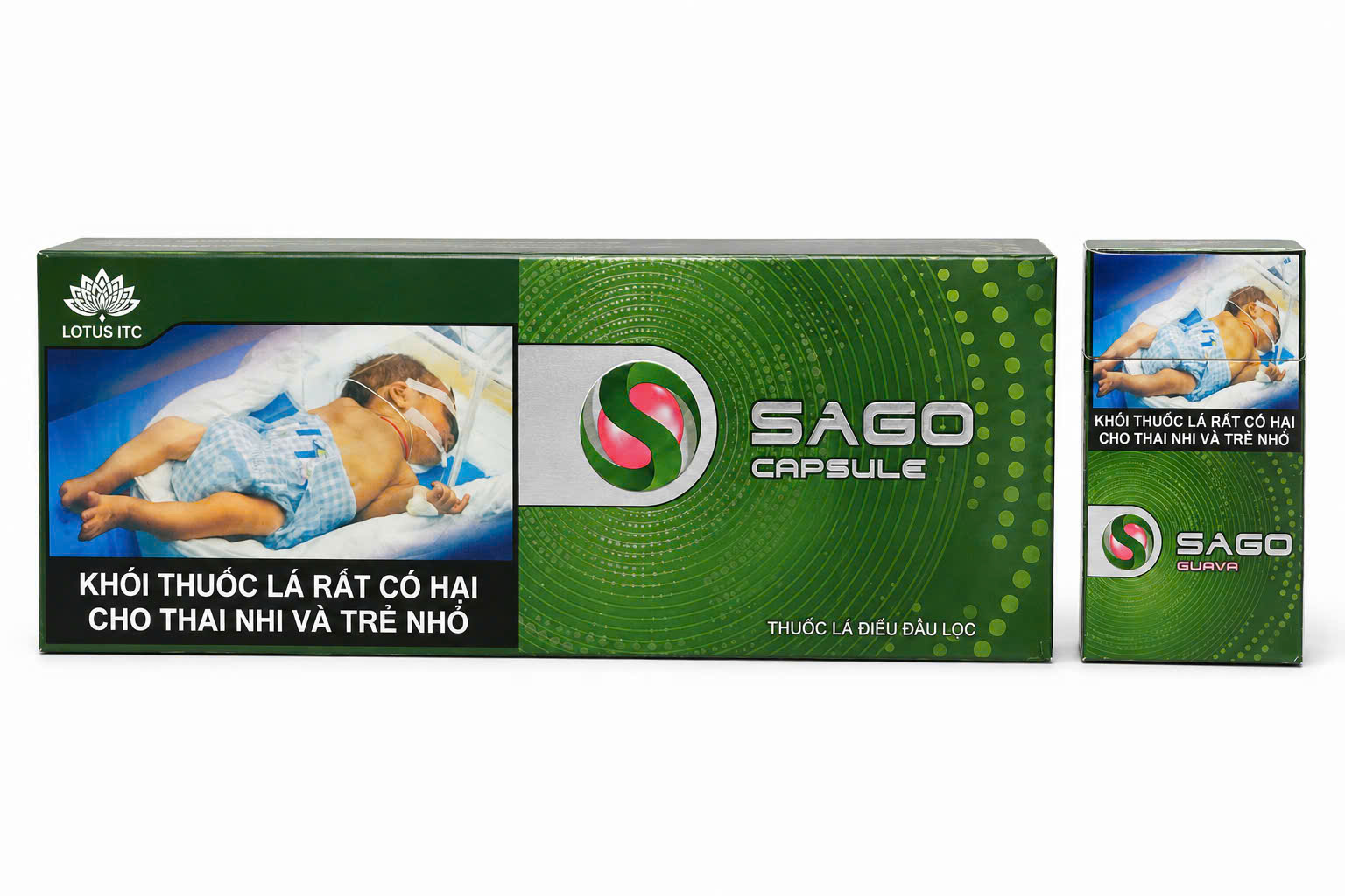 Thuốc Lá Sago Demi Guava - Thuốc Lá Bấm Đổi Vị Ổi (20 Điếu/1 Bao) (1 Cây/10 Bao)