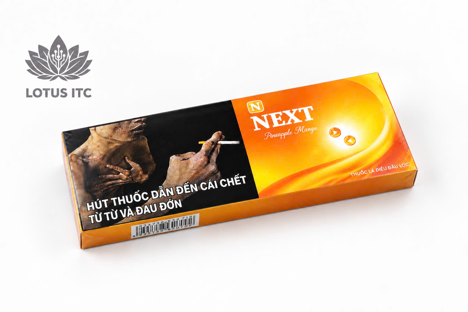NEXT Pineapple Mango - Thuốc lá bấm đổi vị Dứa Xoài (20 điếu/1 bao) (1 cây/10 bao) - 2 Viên Bấm