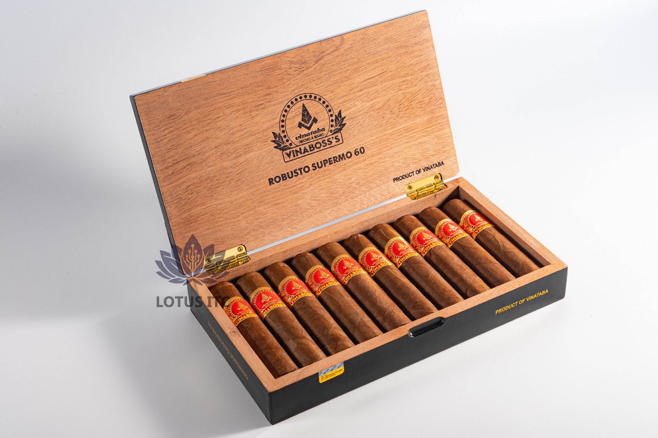 Cigar ROBUSTO SUPERMO ( Hộp sơn mài 10 điếu ) ( Hộp gỗ 10 điếu )
