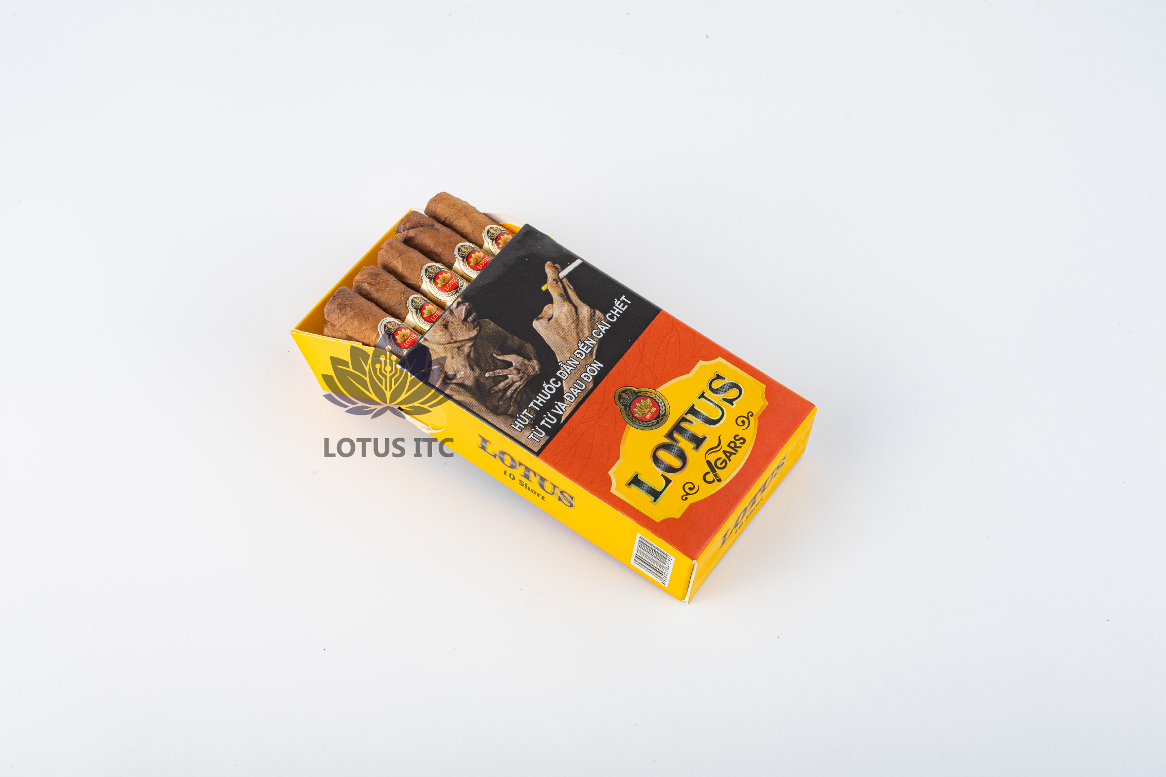 Cigar LOTUS SHORT (Hộp giấy 10 điếu) (1 Cây/5 Hộp)
