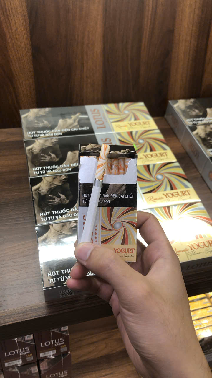 Lotus Romantic Yogurt Flavor Capsule - Thuốc Lá Bấm Đổi Vị Sữa Chua (20 điếu/1 Bao)